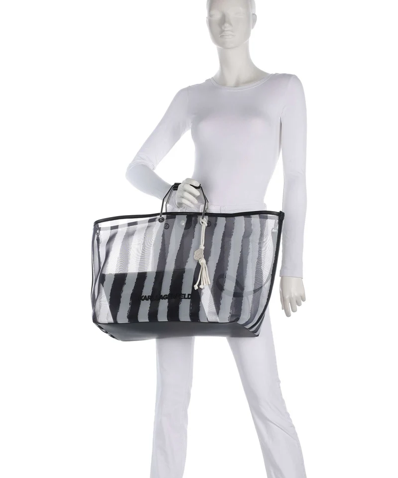 Karl Lagerfeld Ikon XXL Sac à main black stripes