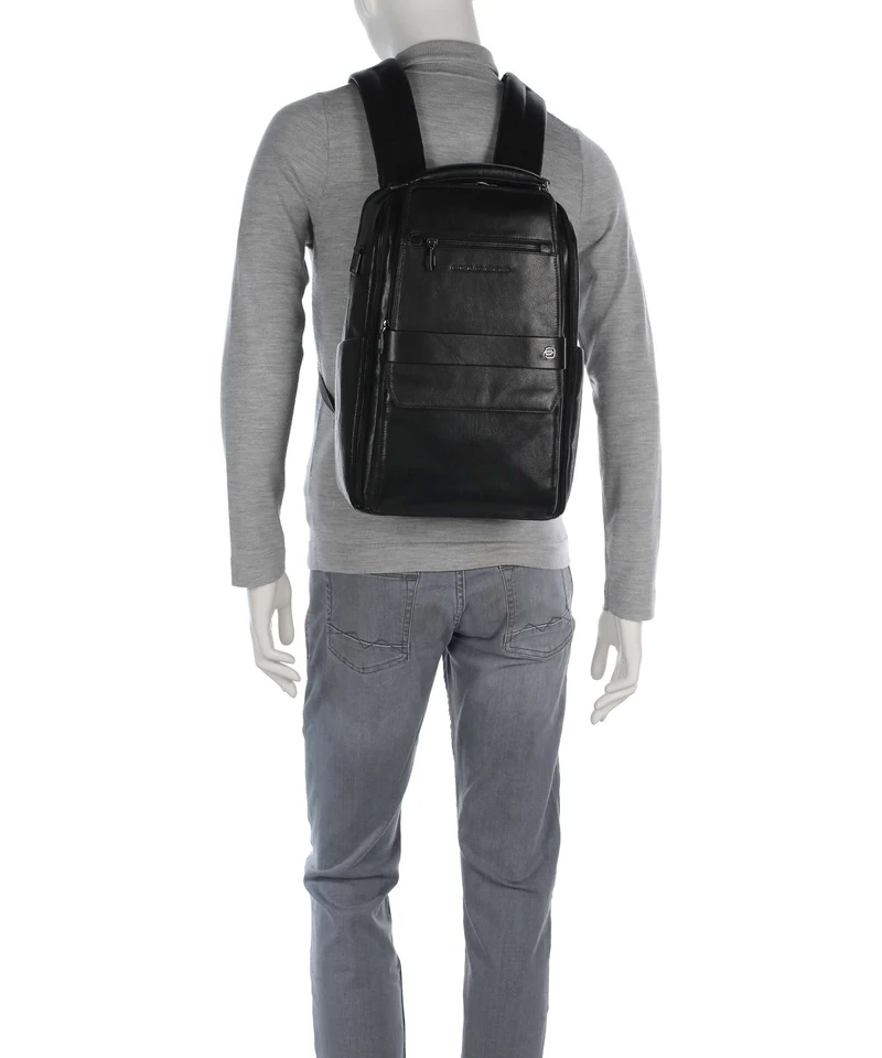 Piquadro Solm Sac à dos d'ordinateur black
