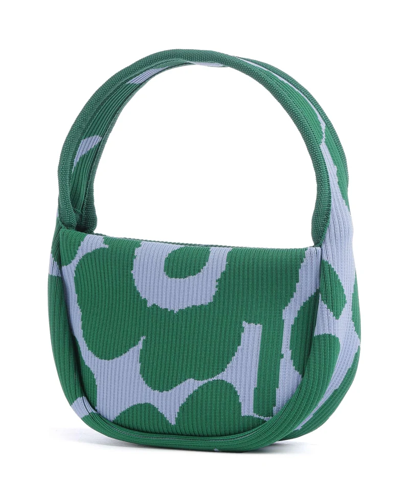 Marimekko Knitted Unikko Sac à main dark green/blue