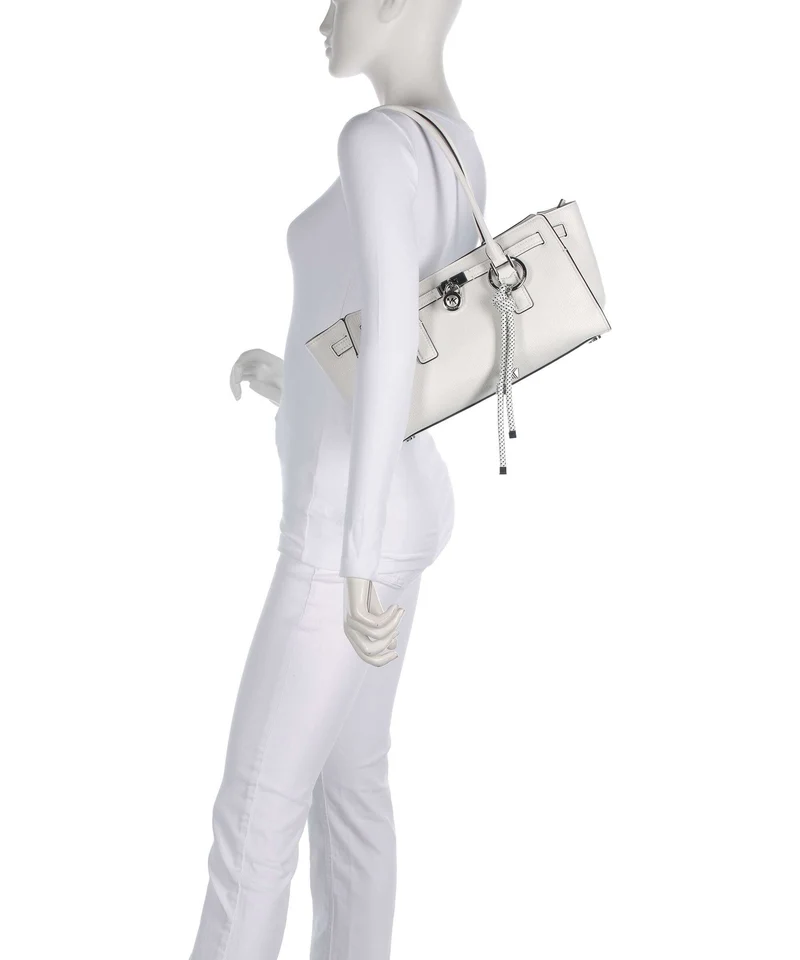 Michael Kors Hamilton Moderne Small Sac porté épaule optic white