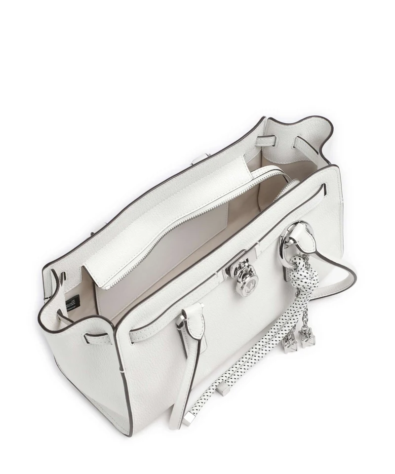 Michael Kors Hamilton Moderne Small Sac porté épaule optic white