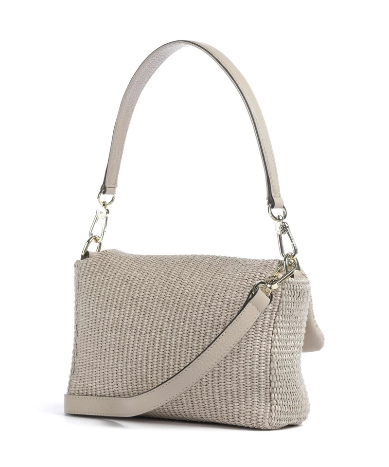 Abro Raffia Classica Temi Sac porté épaule sahara