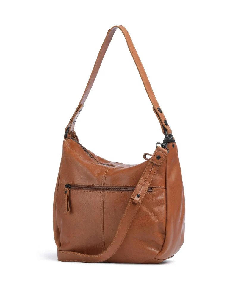 Spikes & Sparrow Suede Mix Natalia Sac fourre-tout brandy