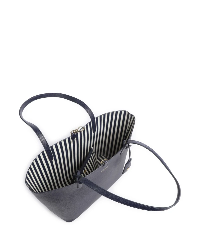 Lauren Ralph Lauren Medium Cabas refined navy/skinny stripe