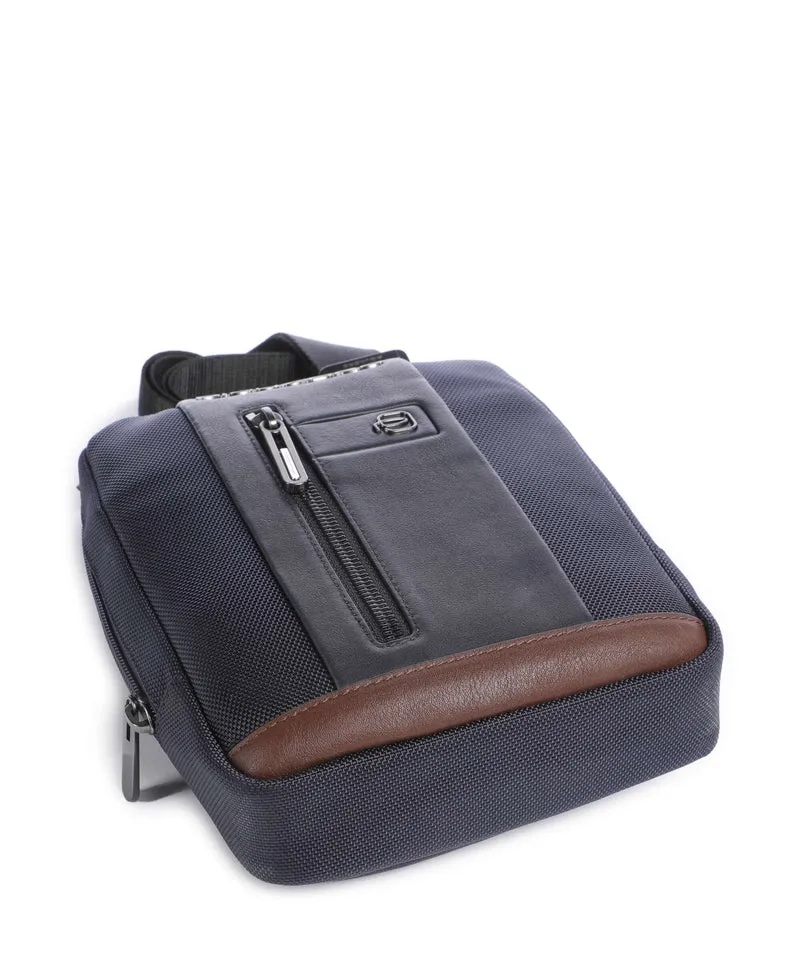 Piquadro Brief 2 Sac bandoulière blue/cognac
