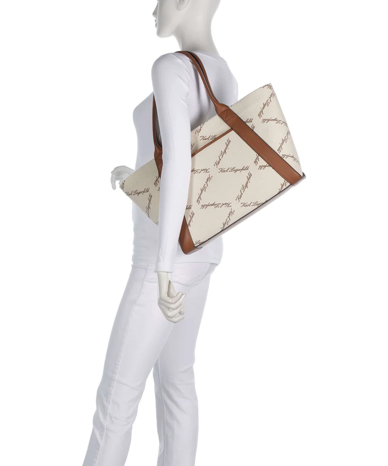 Karl Lagerfeld K/Ville Small Cabas natural canvas/tan