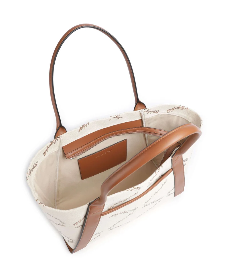 Karl Lagerfeld K/Ville Small Cabas natural canvas/tan