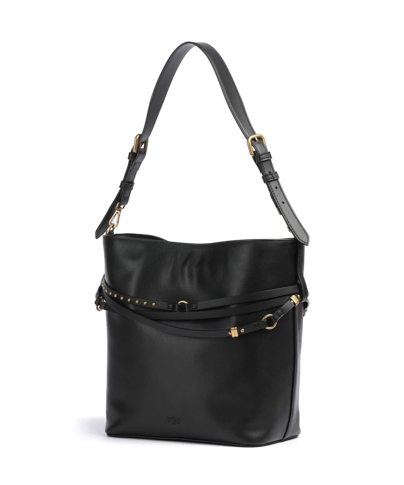 Pinko Belt Classic Sac seau nero/antique gold