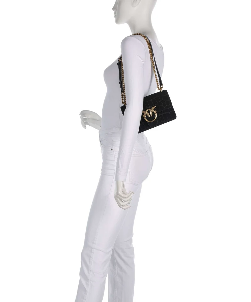 Pinko Love One Mini Sac porté épaule nero/antique gold