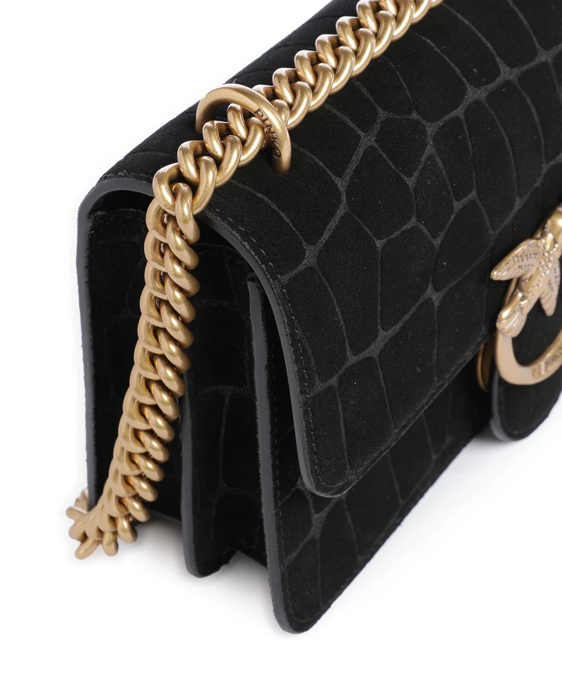 Pinko Love One Mini Sac porté épaule nero/antique gold