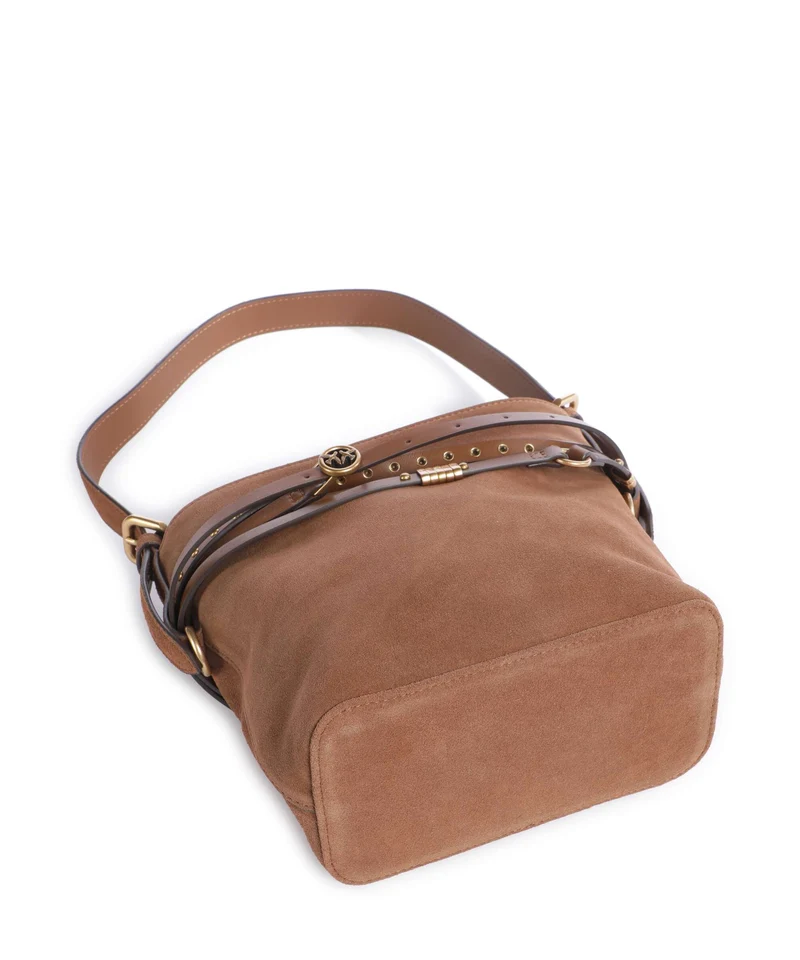 Pinko Belt Mini Sac seau marrone/leone/antique gold