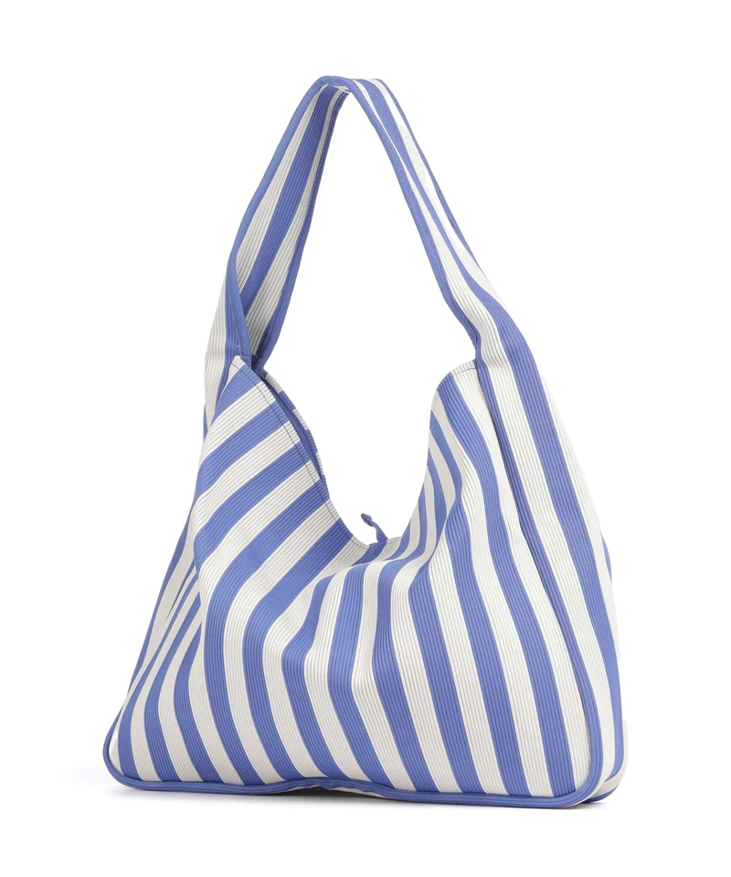 Marimekko Knitted Merirosvo Sac fourre-tout blue/off white