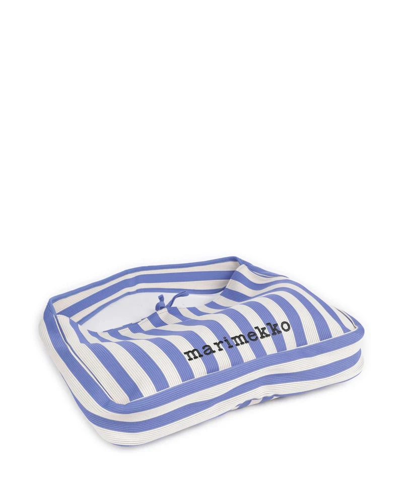 Marimekko Knitted Merirosvo Sac fourre-tout blue/off white