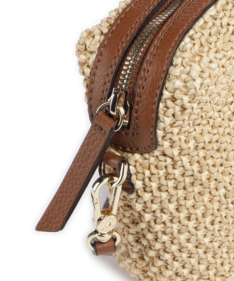 Abro Maglia Raffia Kaia Sac bandoulière natural/nut