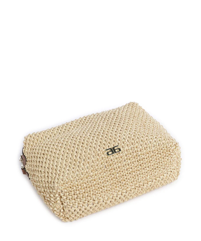 Abro Maglia Raffia Kaia Sac bandoulière natural/nut