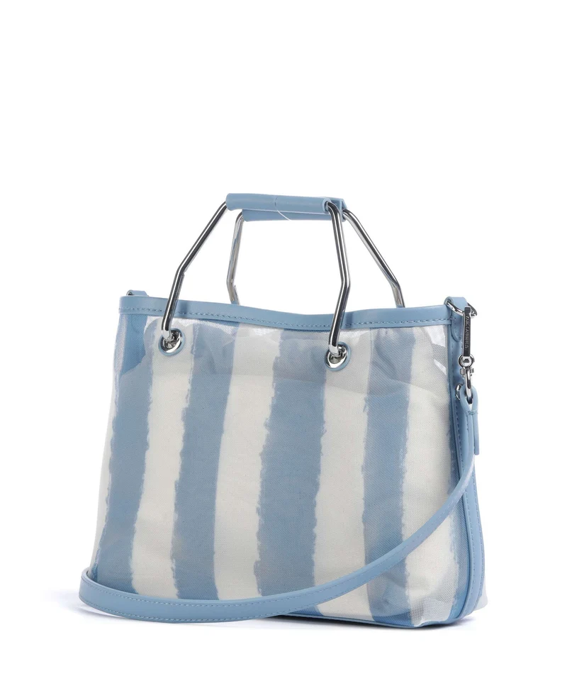 Karl Lagerfeld Ikon Small Sac à main blue bloom stripes