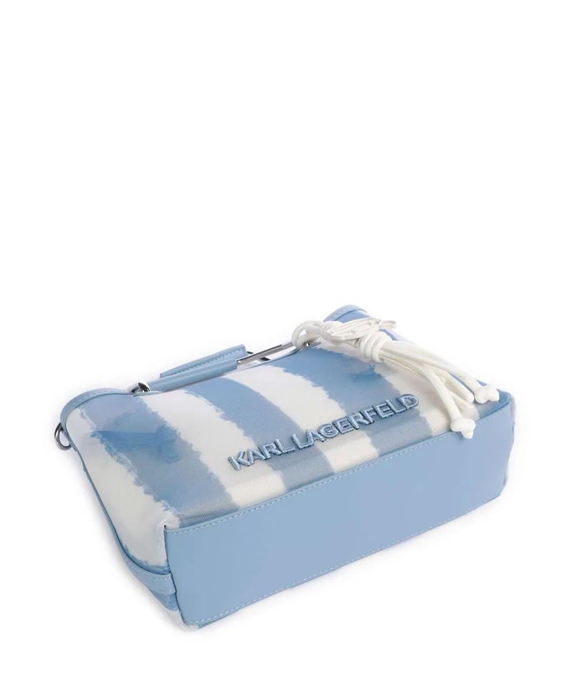 Karl Lagerfeld Ikon Small Sac à main blue bloom stripes