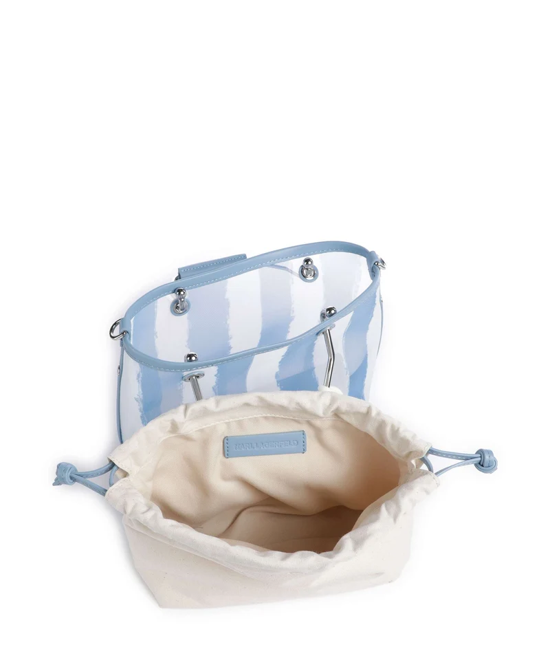 Karl Lagerfeld Ikon Small Sac à main blue bloom stripes