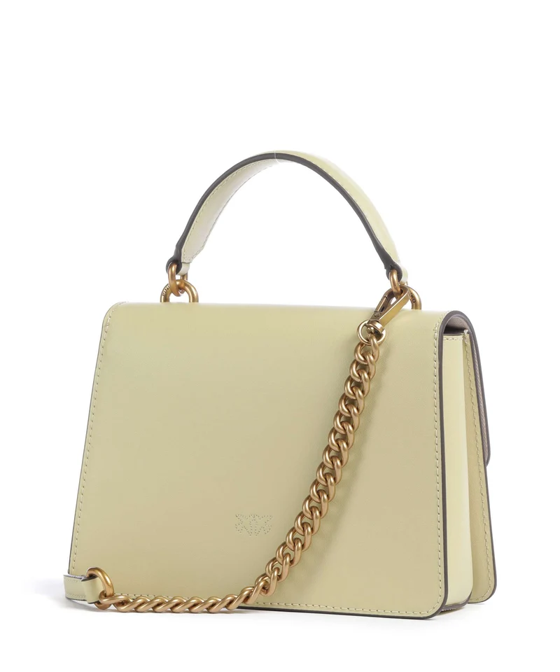 Pinko Love One Mini Sac à main giallo vaniglia/antique gold
