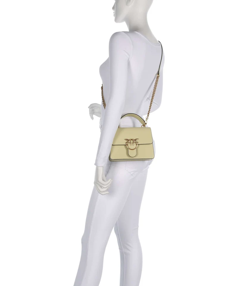 Pinko Love One Mini Sac à main giallo vaniglia/antique gold