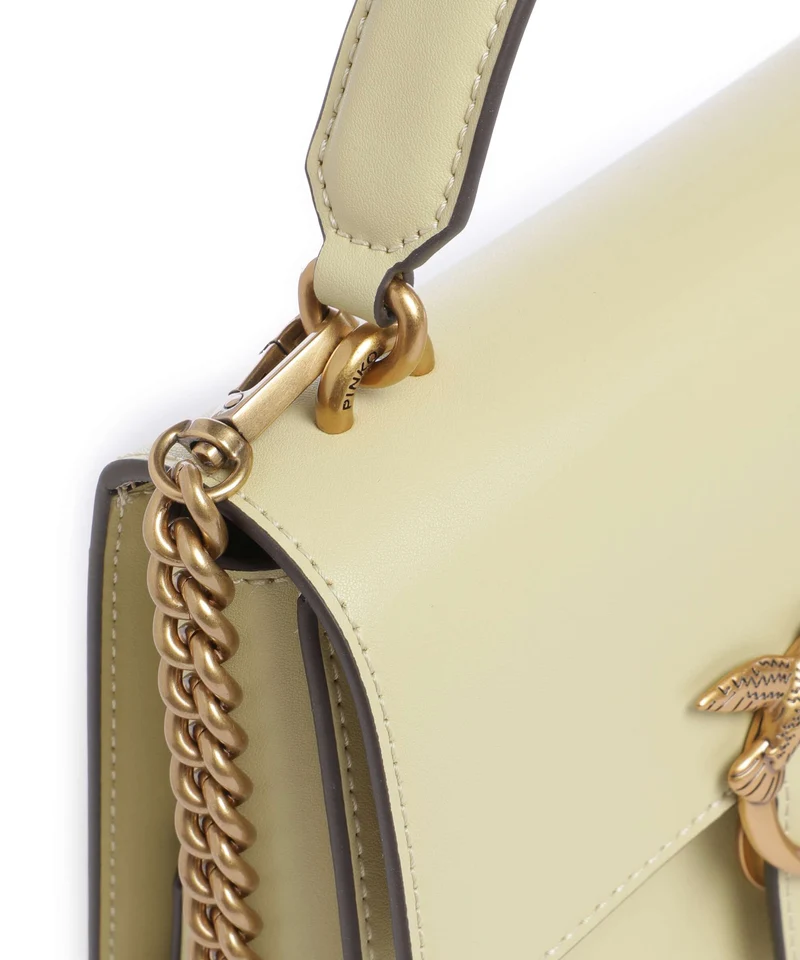 Pinko Love One Mini Sac à main giallo vaniglia/antique gold