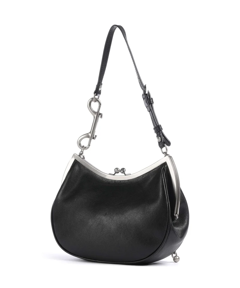 Vivienne Westwood Charm Frame Supple Sac porté épaule black/dark silver