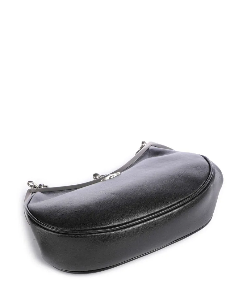 Vivienne Westwood Charm Frame Supple Sac porté épaule black/dark silver