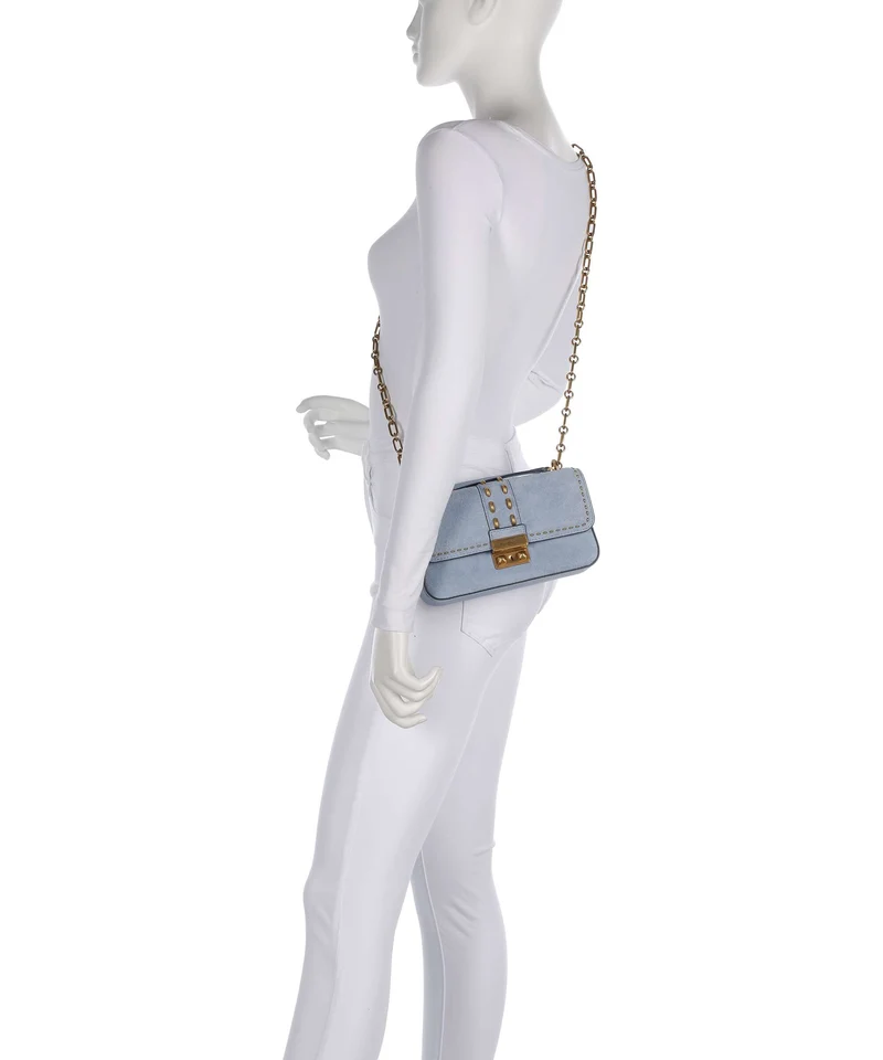 Michael Kors Tribeca Small Sac porté épaule chambray