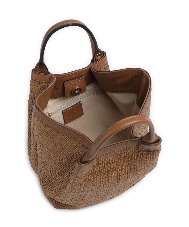 Abro Raffia Intreccio Essential Small Sac à main caramel/cognac