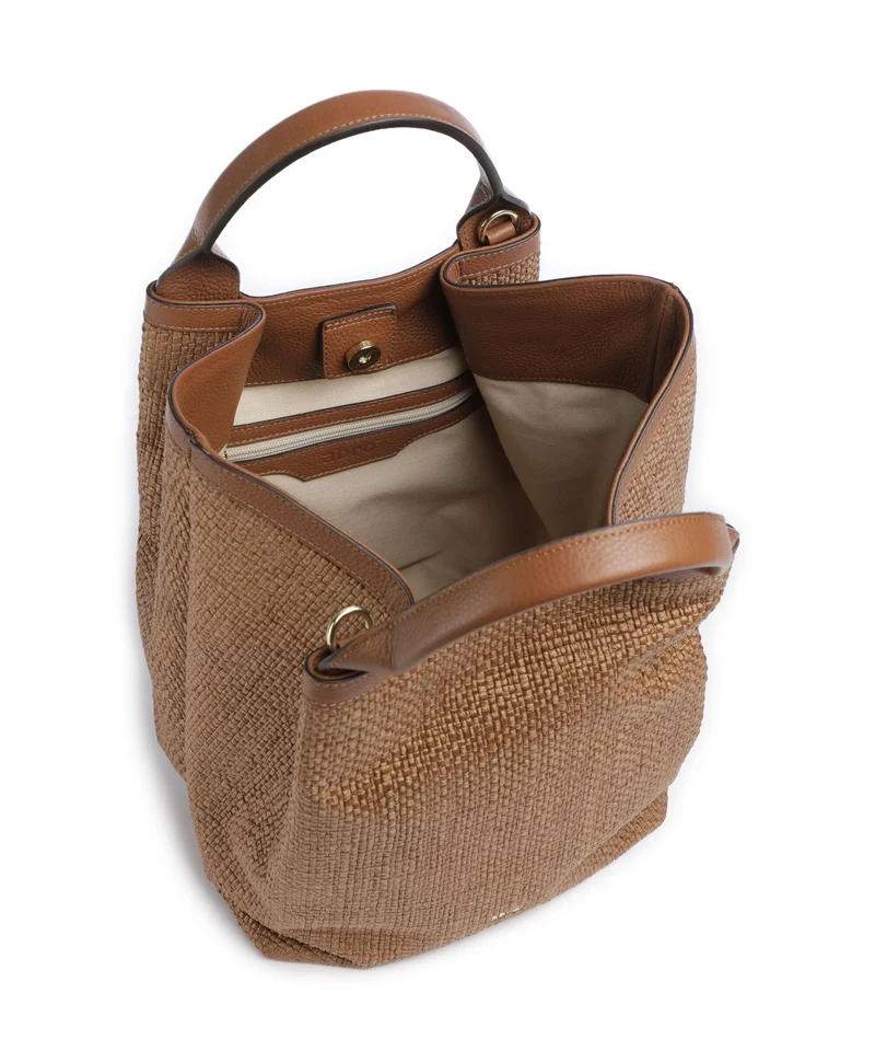 Abro Raffia Intreccio Essential Medium Sac à main caramel/cognac