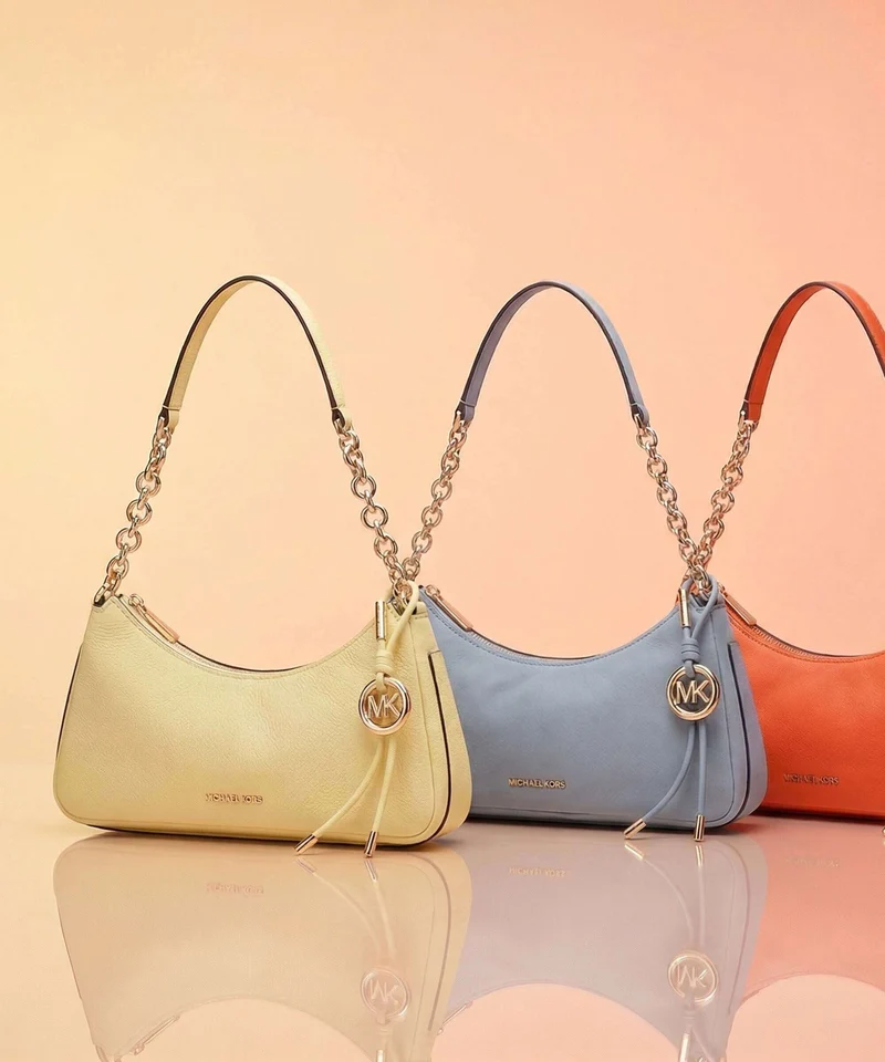 Michael Kors Nolita Medium Sac porté épaule lemon