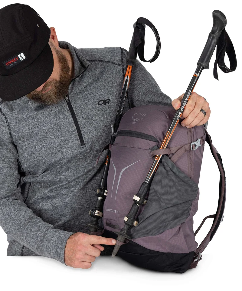Osprey Sportlite 15 Sac à dos de randonnée graphite purple