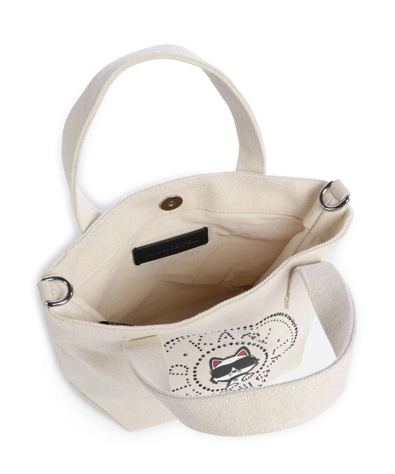 Karl Lagerfeld Ikon Circle Choupette Small Sac à main off white