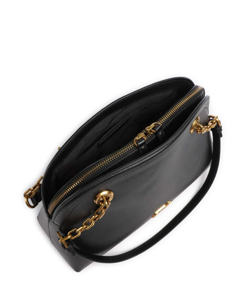 Karl Lagerfeld K/Autograph Bowling Medium Sac porté épaule black/gold