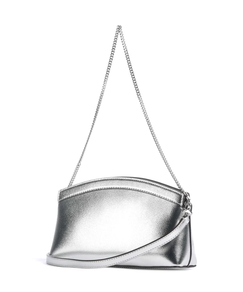 Michael Kors Athena Dome Chain Small Sac porté épaule silver