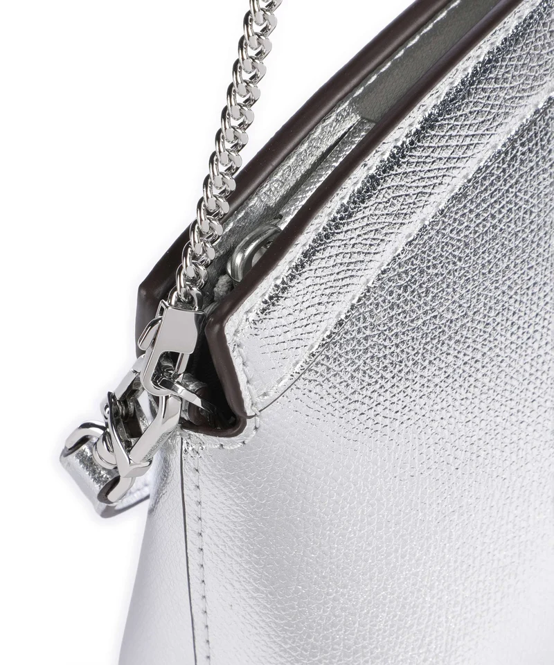 Michael Kors Athena Dome Chain Small Sac porté épaule silver