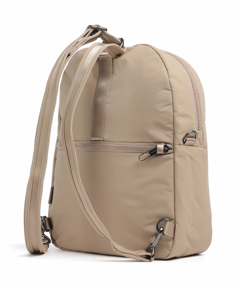 Pacsafe CX Sac à main porté dos taupe