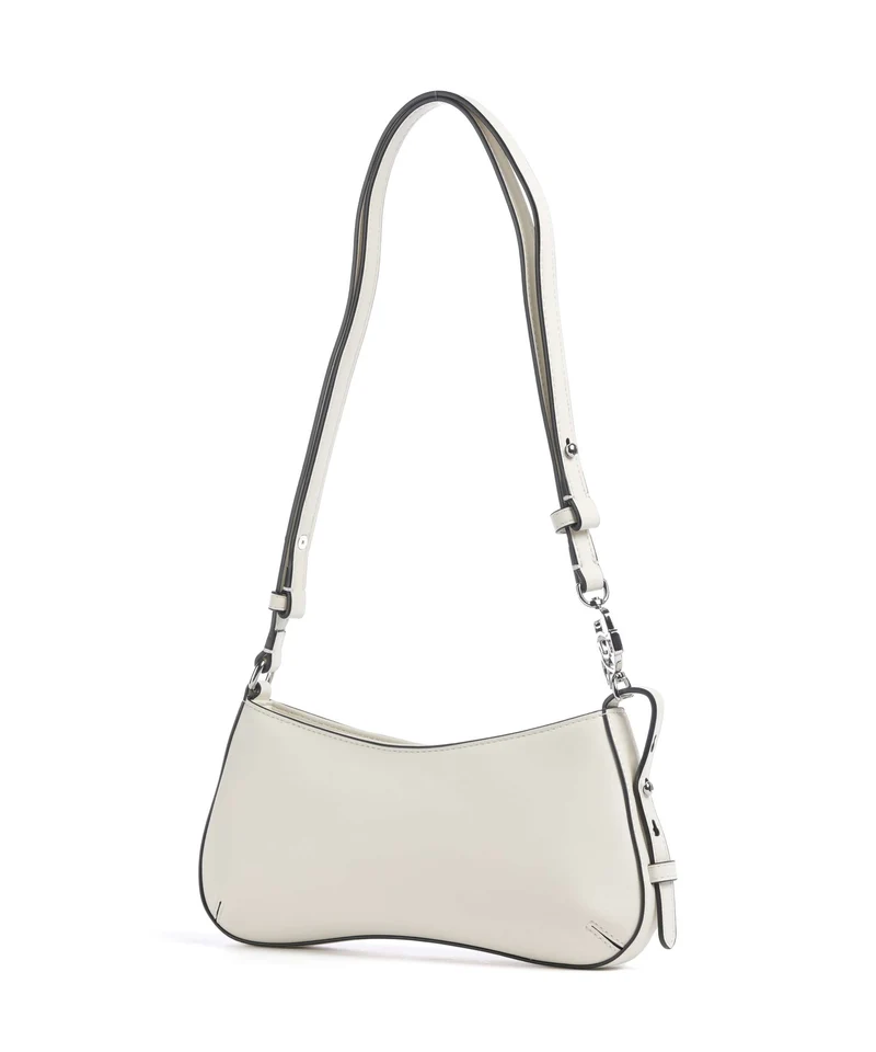 Karl Lagerfeld Ikon Smooth Sac porté épaule off white