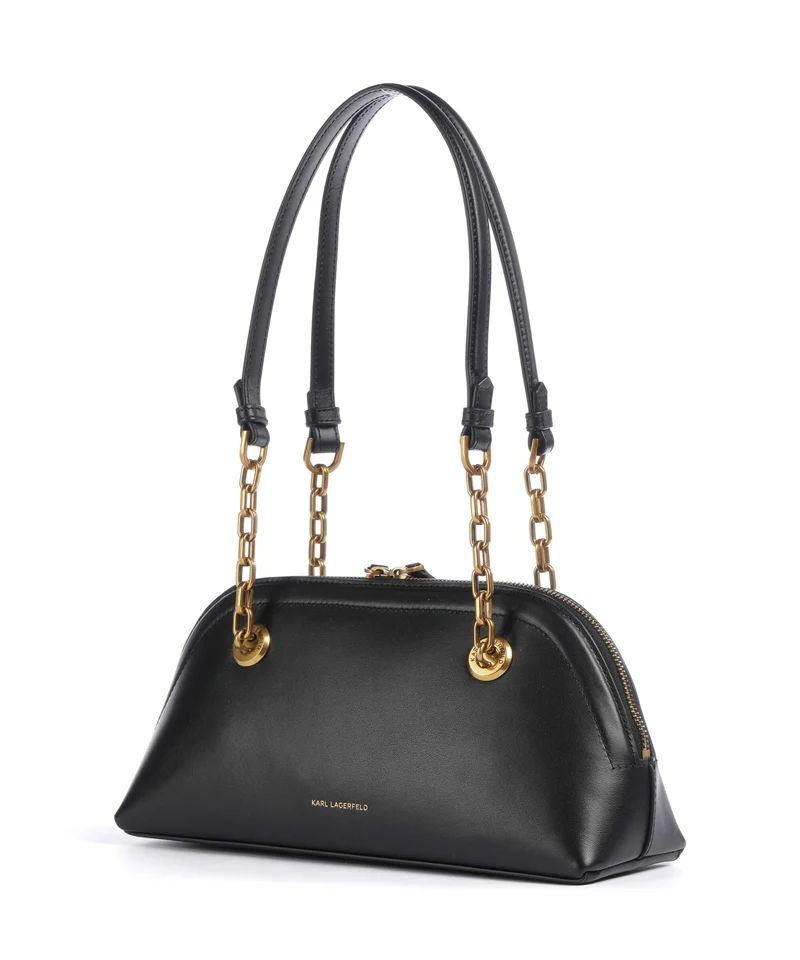 Karl Lagerfeld K/Autograph Bowling Small Sac porté épaule black/gold