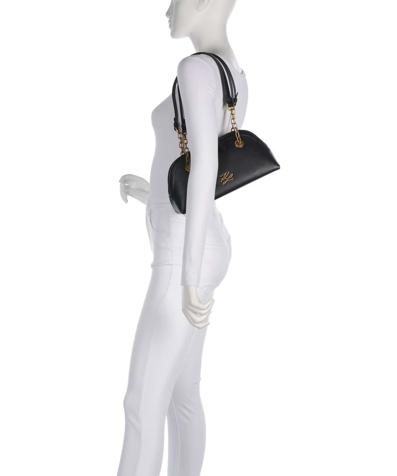 Karl Lagerfeld K/Autograph Bowling Small Sac porté épaule black/gold