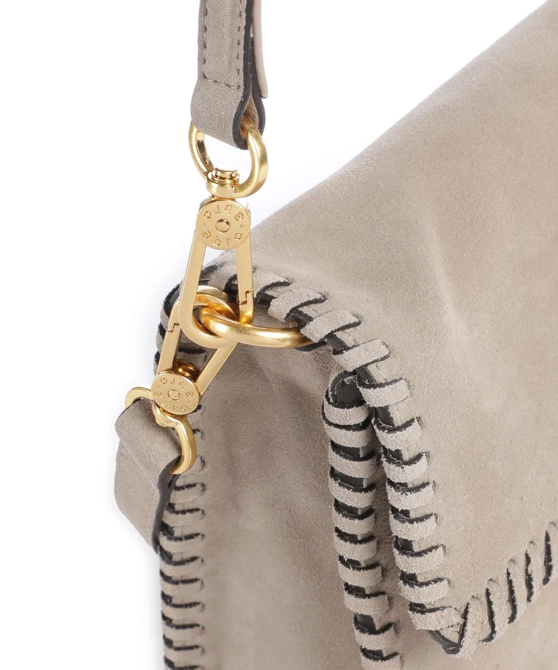 Abro Suede Temi Stitch Sac porté épaule siena