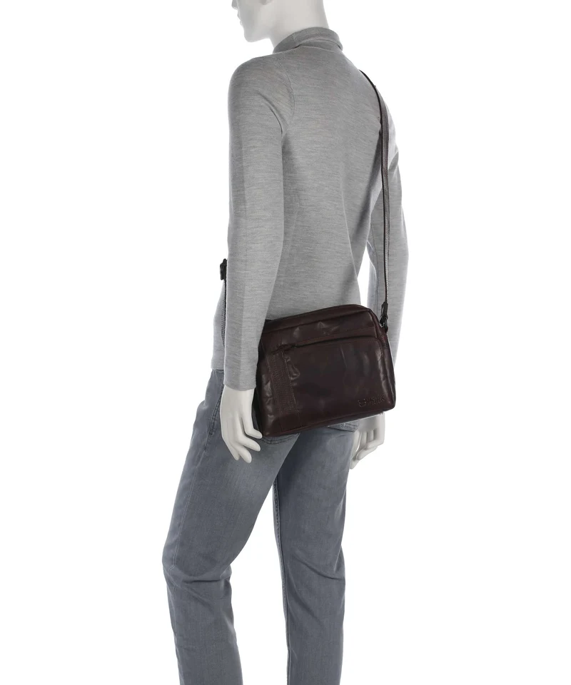 Spikes & Sparrow Bronco Ayden Sac bandoulière dark brown