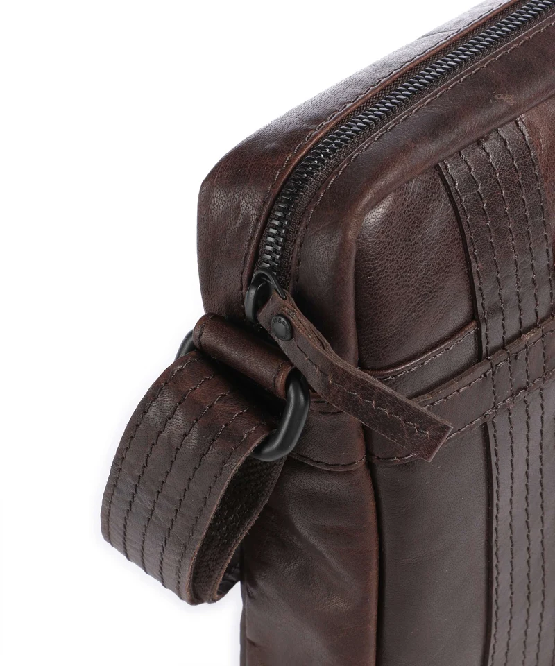 Spikes & Sparrow Bronco Benn Sac bandoulière dark brown