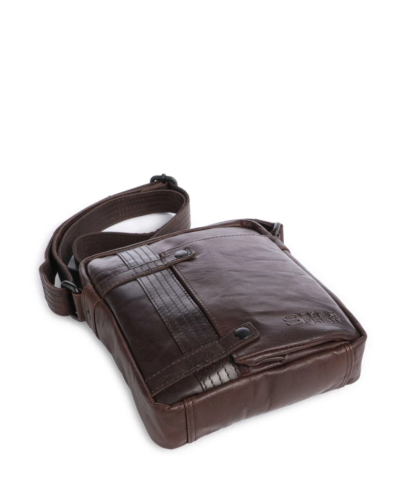 Spikes & Sparrow Bronco Benn Sac bandoulière dark brown