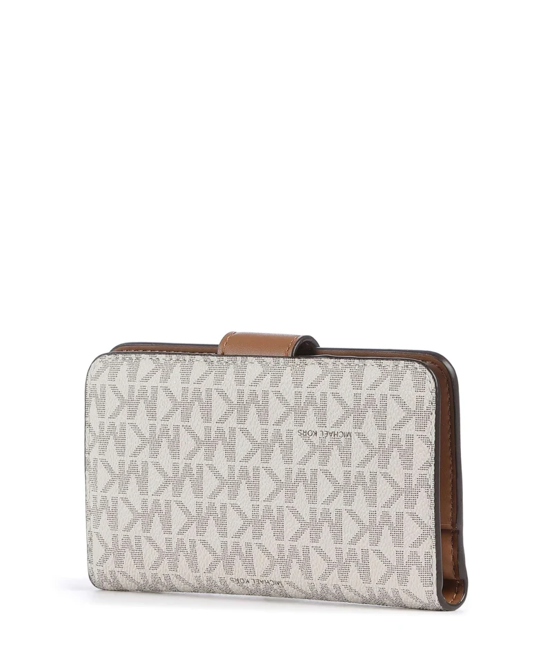 Michael Kors MK Pop Charm Medium Portefeuille vanilla/acrn