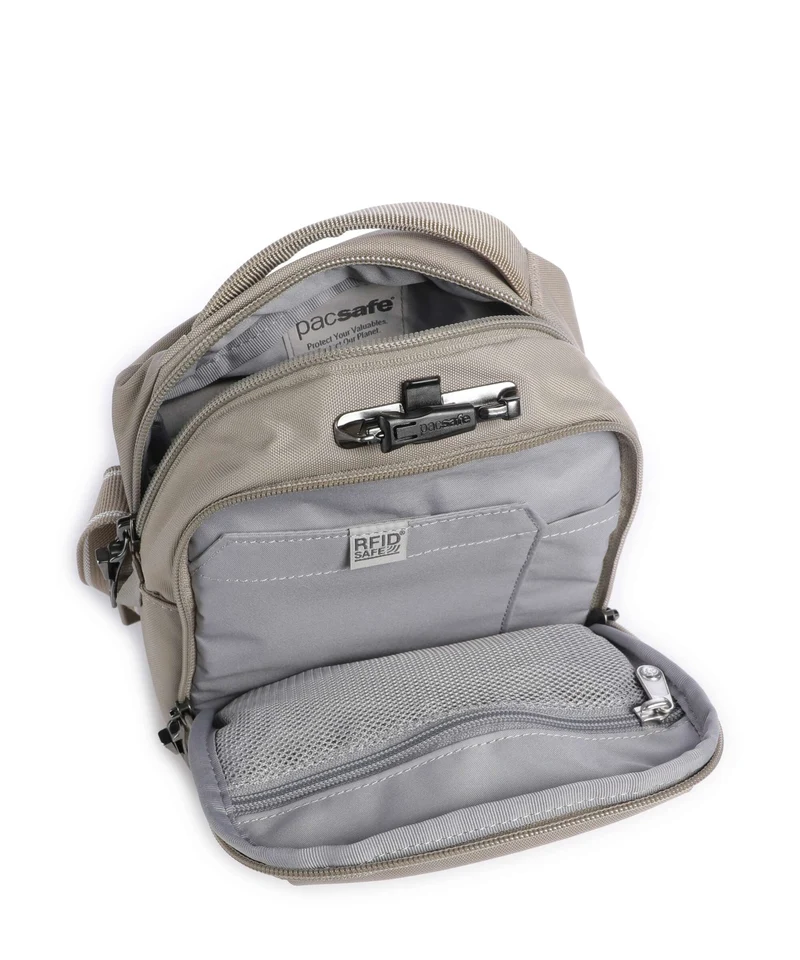 Pacsafe V Sac bandoulière beige