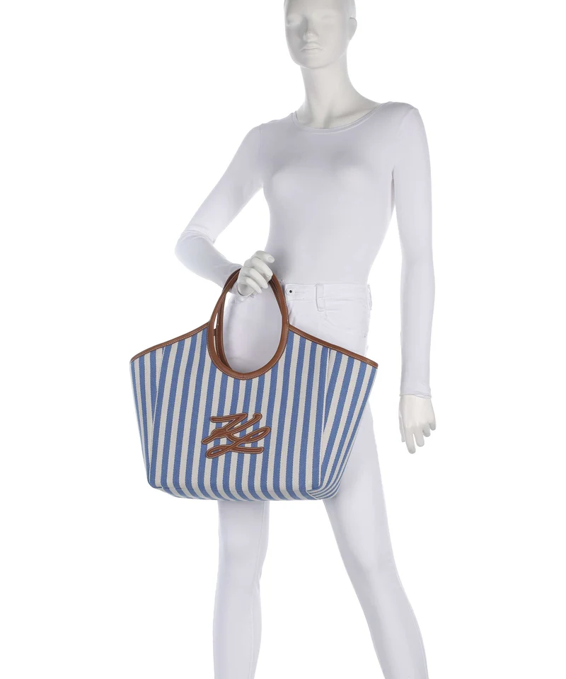 Karl Lagerfeld K/Autograph Cabas silver lake blue