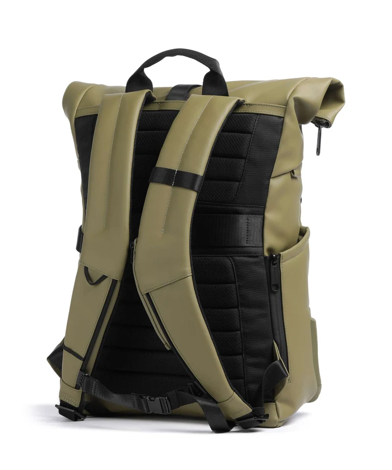 Piquadro Corner Special Sac à dos roll-top light green