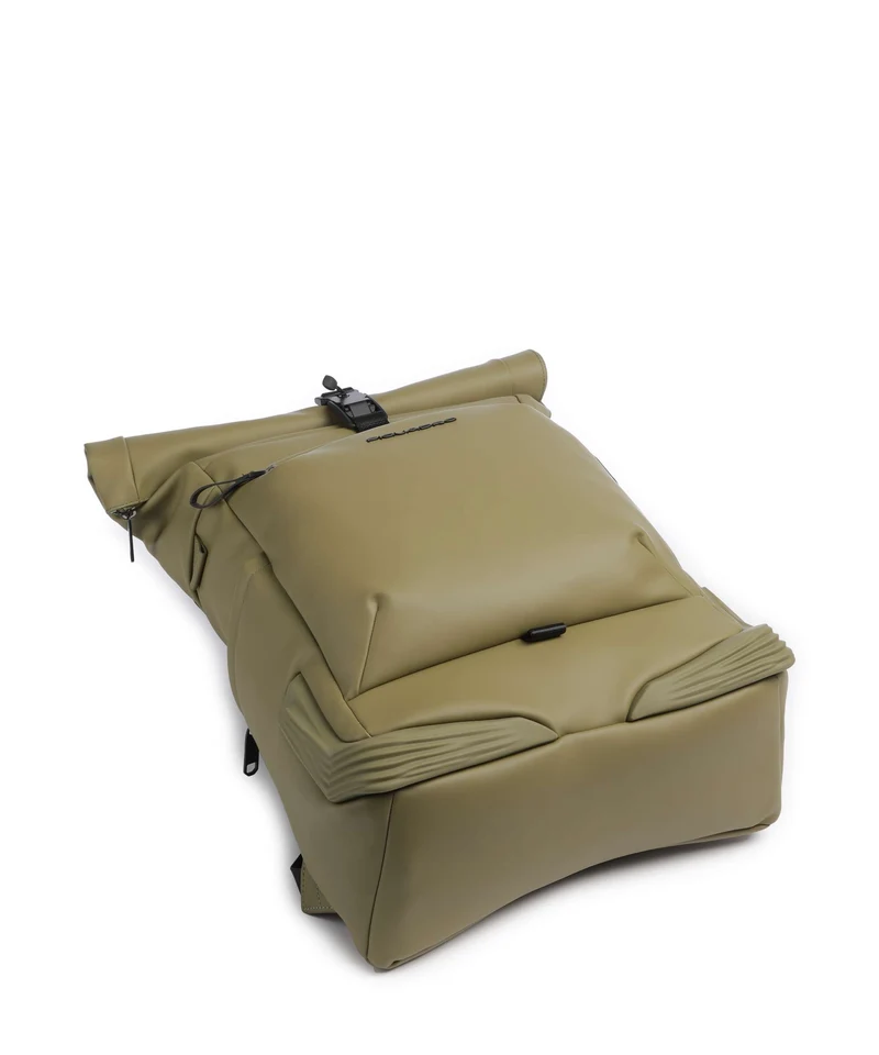 Piquadro Corner Special Sac à dos roll-top light green