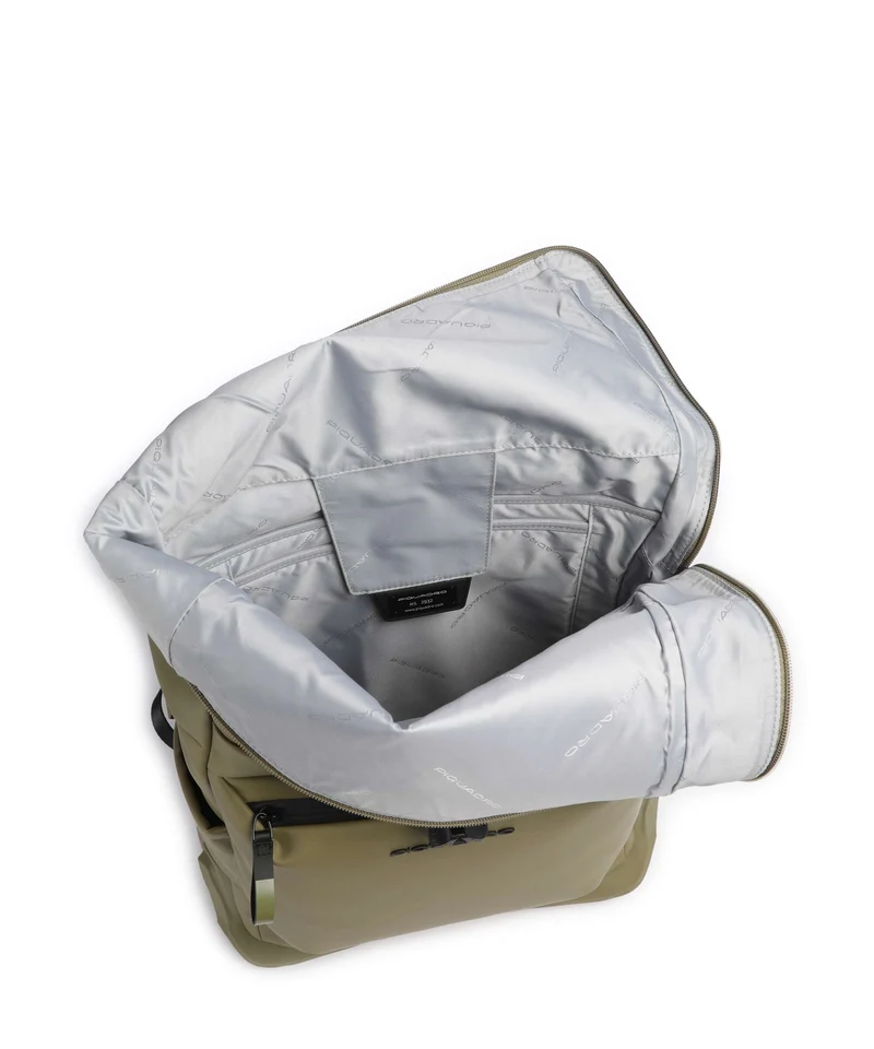 Piquadro Corner Special Sac à dos roll-top light green